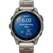 Garmin Fenix 8 Smartwatch Sapphire/Titanium With Vented Titanium Band - 010-02904-40