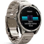 Garmin Fenix 8 Smartwatch Sapphire/Titanium With Vented Titanium Band - 010-02904-40
