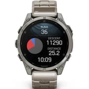 Garmin Fenix 8 Smartwatch Sapphire/Titanium With Vented Titanium Band - 010-02904-40
