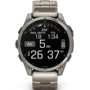 Garmin Fenix 8 Smartwatch Sapphire/Titanium With Vented Titanium Band - 010-02904-40