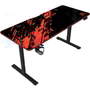 GamerTek Elevate X Gaming Desk Red/Black - 71474