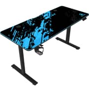 GamerTek Elevate X Gaming Desk Blue/Black - 71475
