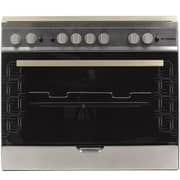 Fresh Free Standing 5 Burner Gas Cookers 60cm Stainless Steel/Black - FSC9060