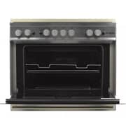 Fresh Free Standing 5 Burner Gas Cookers 60cm Stainless Steel/Black - FSC9060