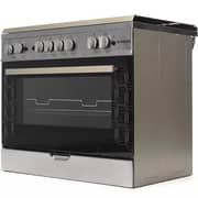 Fresh Free Standing 5 Burner Gas Cookers 60cm Stainless Steel/Black - FSC9060