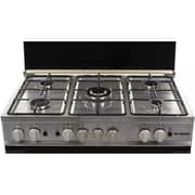 Fresh Free Standing 5 Burner Gas Cookers 60cm Stainless Steel/Black - FSC9060