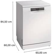 Bosch Series 6 Free Standing Dishwasher - SMS6HMW76M