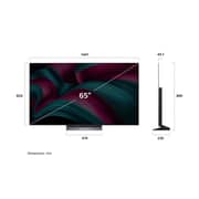 تلفزيون إل جي إيفو C5 الذكي بتقنية OLED ودقة 4K بتردد 144 هرتز يدعم الذكاء الاصطناعي بنظام webOS25 مقاس 65 بوصة مزوّد بجهاز تحكم ماجيك مع دعم دولبي (موديل 2025) OLED65C56LA