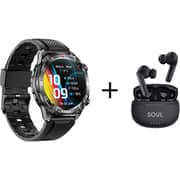Xcell Watch Elite 6 Smartwatch Black + Soul 17 True Wireless Earbuds
