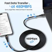 Swiss Military Type-C To C Cable 1m Black - SMCBCC100WLED1M