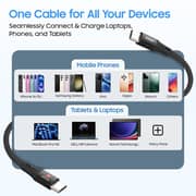 Swiss Military Type-C To C Cable 1m Black - SMCBCC100WLED1M