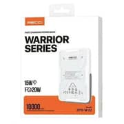 Recci Warrior Series Magnetic Wireless Power Bank 10000mAh 20W PD – Black – RPB-W32
