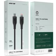 Green Lion Type-C To Lightning Cable 1m Black - GNPVCUSALGBK