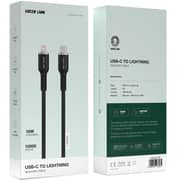 Green Lion USB-C To Lightning Cable 1m Black - GNSILNTTLBK