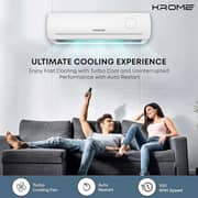 Krome Split Air Conditioner 2 Ton - KR-AR24MT3-BH