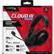 HyperX Cloud III S Wireless Over Ear Gaming Headphone Black/Red - A59Z0AA