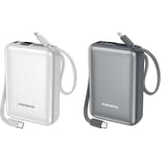Foneng 20000mAh Mini Power Bank LED Display with 2 Built-inCables(22.5W) - Assorted