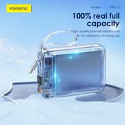 Foneng 20000mAh Mini Power Bank LED Display with 2 Built-inCables(22.5W) - Assorted