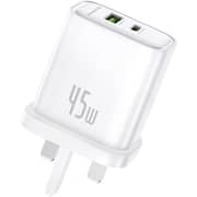 Foneng Dual Port GaN Super Fast Charger 45W with C to C cable 1m - White