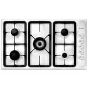 Fulgor Built-in Gas Hob 90 cm, 5 Burners, Cast Iron Pan Supports, Stainless Steel, Auto Ignition - HFG90SRCT5BF