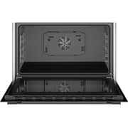 Bosch Cooker 90 cm, 5 Burners, Digital Screen, Full Safety, Cast Iron Holders, Oven Fan, Black, HJY5G7V61S