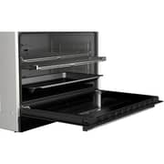 Bosch Cooker 90 cm, 5 Burners, Digital Screen, Full Safety, Cast Iron Holders, Oven Fan, Black, HJY5G7V61S