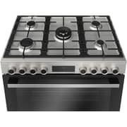 Bosch Cooker 90 cm 5 Burners - Cast Iron -Stainless Steel - Series 8 - HIZ5G7W51S