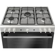 Bosch Freestanding Gas Cooker 90 cm, 5 Burners, 147L , Rotisserie Function, Stainless Steel - HGV1F8Y50S