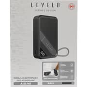 Levelo AirLink Qi2 Power Bank 10000mAh Black - LVL-AIRLINK-PB10K-BK