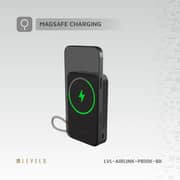 Levelo AirLink Qi2 Power Bank 10000mAh Black - LVL-AIRLINK-PB10K-BK