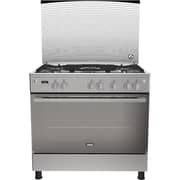 Zanussi Cool Max Cooker 90cm, 5 Burners Cast Iron Holders, Full Safety, Stainless Steel, ZCG94396XB