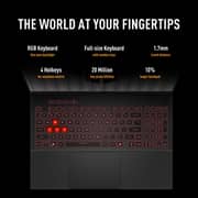 Asus TUF A16 Gaming (2025) Laptop - AMD Ryzen 9-8940HX / 16inch WQXGA / 1TB SSD / 16GB RAM / 8GB NVIDIA GeForce RTX 5070 Graphics / Windows 11 Home / English & Arabic Keyboard / Jaeger Gray / Middle East Version - [FA608PP-G1S161W]