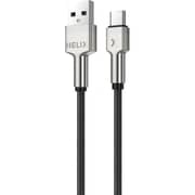 Helix USB-C Cable 1.2m Silver - Heli Cord-UC