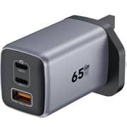 Helix 3 Port Wall Charger Silver - PowerPro-65W