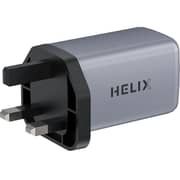 Helix 3 Port Wall Charger Silver - PowerPro-65W