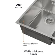 Millen Undermount Double Bowl Sink 1pc - MSDB584420SS