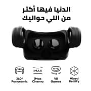 CardoO VR Box Pro Wired VR Glasses with Built-in Headset, Black - CEGVRL05B