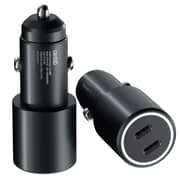 Cardoo 60W Dual-Port Car Charger – Black | CGLCPC02B