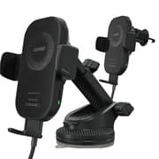 Cardoo Universal Car Phone Holder with 15W Charger – Black - CGLCMT03B