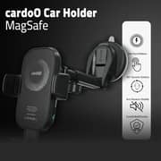 Cardoo Universal Car Phone Holder with 15W Charger – Black - CGLCMT03B