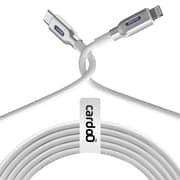 سلك كاردو من Type-C إلى Lightning بطول 1.2 متر لون أبيض CGLCTL01W