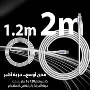 سلك كاردو من Type-C إلى Lightning بطول 2 متر لون أسود CGLCTL02B