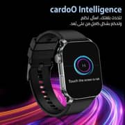 Cardoo X Apex Smart Watch for Unisex 2.01 Inch, Amoled Display, 300 mAh - Black