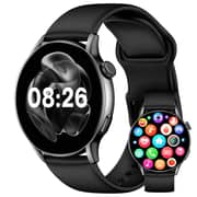 Cardoo X Orbit Smart Watch for Unisex, Amoled Display, 1.6 Inch, 300 mAh - Black