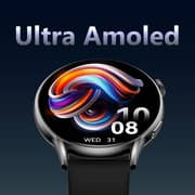 Cardoo X Orbit Smart Watch for Unisex, Amoled Display, 1.6 Inch, 300 mAh - Black