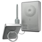 Cardoo 10000mAh Power Bank 20W Wireless MagSafe with Built-in Cables & Stand – Silver – CGLPWB02S