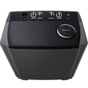 LG 10kg Twin Tub Washing Machine, Roller Jet, Black