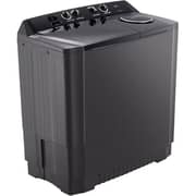 LG 10kg Twin Tub Washing Machine, Roller Jet, Black