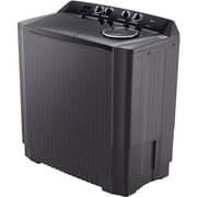 LG 10kg Twin Tub Washing Machine, Roller Jet, Black