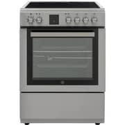 Hoover 4 Burners Ceramic Cooker 60cm Black/Stainless - HVC-V64E-S